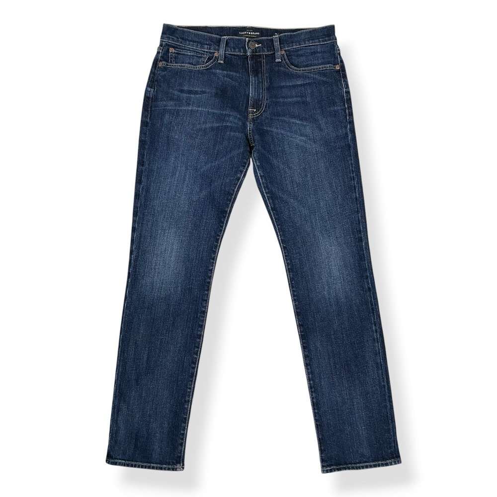 Lucky Brand Jeans Men 33x32 (ACTUAL 33x31) Blue 121 Slim Denim Stretch Dark Wash